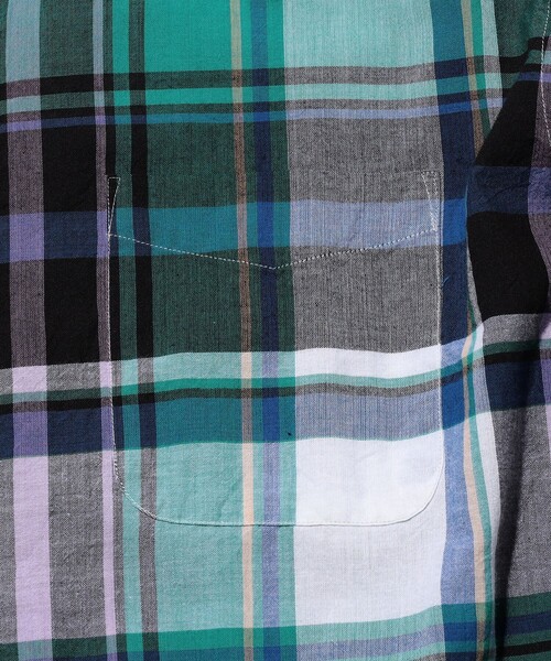 BEAMS PLUS（ビームスプラス）の「B.D. Classic-fit Madras（シャツ/ブラウス・メンズ・ブラウン/グリーン/ブルー・MEDIUM/LARGE/SMALL/X-LARGE）」の15枚目の写真