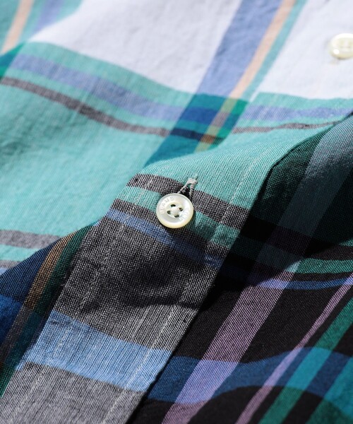BEAMS PLUS（ビームスプラス）の「B.D. Classic-fit Madras（シャツ/ブラウス・メンズ・ブラウン/グリーン/ブルー・MEDIUM/LARGE/SMALL/X-LARGE）」の16枚目の写真