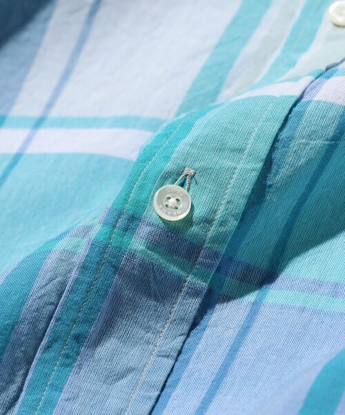 BEAMS PLUS（ビームスプラス）の「B.D. Classic-fit Madras（シャツ/ブラウス・メンズ・ブラウン/グリーン/ブルー・MEDIUM/LARGE/SMALL/X-LARGE）」の22枚目の写真