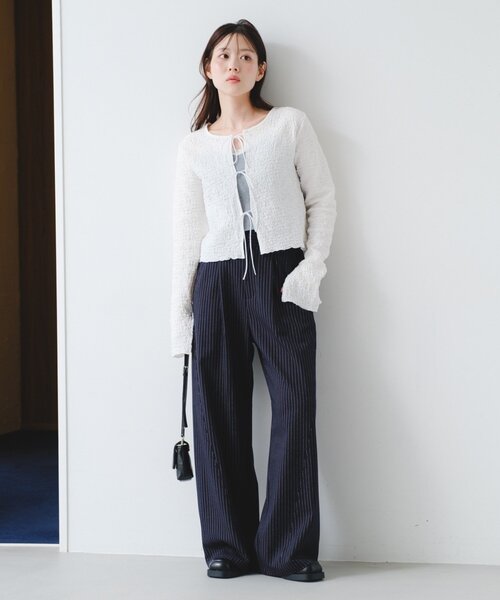 Kastane（カスタネ）の「【-3kg見え/秒速美脚/SETUP対応】カーブスラックス（スラックス・レディース・ブラック/アイボリー/ネイビー/グレー・1/0）」の6枚目の写真