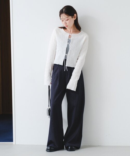 Kastane（カスタネ）の「【-3kg見え/秒速美脚/SETUP対応】カーブスラックス（スラックス・レディース・ブラック/アイボリー/ネイビー/グレー・1/0）」の7枚目の写真