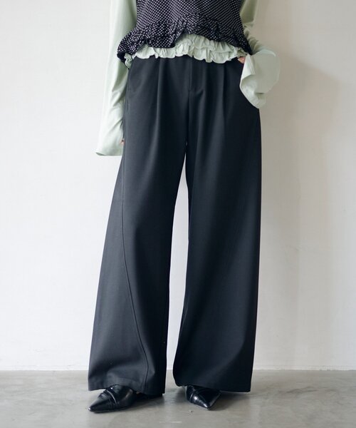 Kastane（カスタネ）の「【-3kg見え/秒速美脚/SETUP対応】カーブスラックス（スラックス・レディース・ブラック/アイボリー/ネイビー/グレー・1/0）」の9枚目の写真