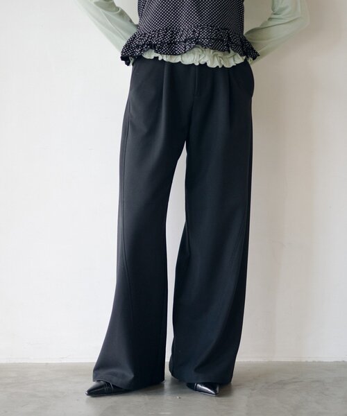 Kastane（カスタネ）の「【-3kg見え/秒速美脚/SETUP対応】カーブスラックス（スラックス・レディース・ブラック/アイボリー/ネイビー/グレー・1/0）」の11枚目の写真