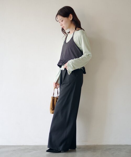 Kastane（カスタネ）の「【-3kg見え/秒速美脚/SETUP対応】カーブスラックス（スラックス・レディース・ブラック/アイボリー/ネイビー/グレー・1/0）」の15枚目の写真