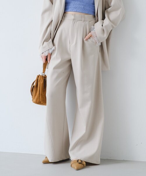 Kastane（カスタネ）の「【-3kg見え/秒速美脚/SETUP対応】カーブスラックス（スラックス・レディース・ブラック/アイボリー/ネイビー/グレー・1/0）」の17枚目の写真