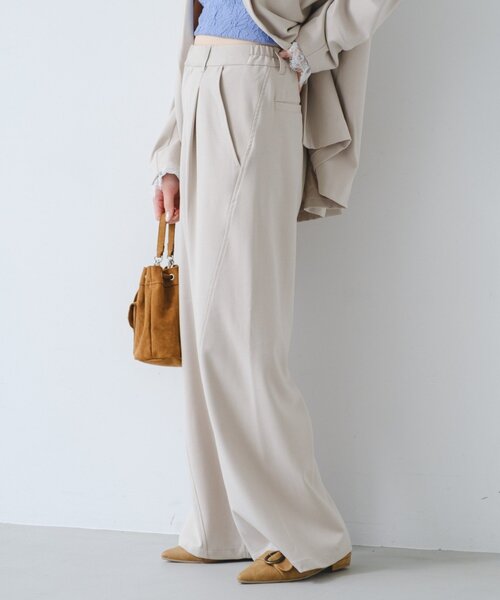 Kastane（カスタネ）の「【-3kg見え/秒速美脚/SETUP対応】カーブスラックス（スラックス・レディース・ブラック/アイボリー/ネイビー/グレー・1/0）」の20枚目の写真