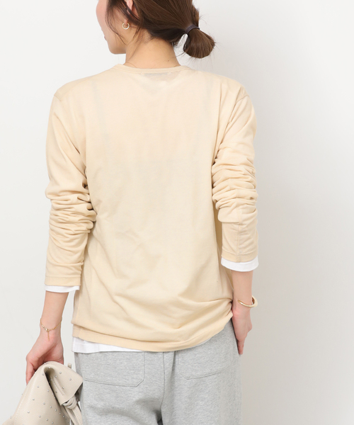 JOURNAL STANDARD relume(ジャーナルスタンダード レリューム)の「《追加6》シアークルーネックロングTシャツ(Tシャツ/カットソー・レディース・ホワイト/イエロー系その他/スカイブルー/アイボリー・FREE)」の18枚目の写真