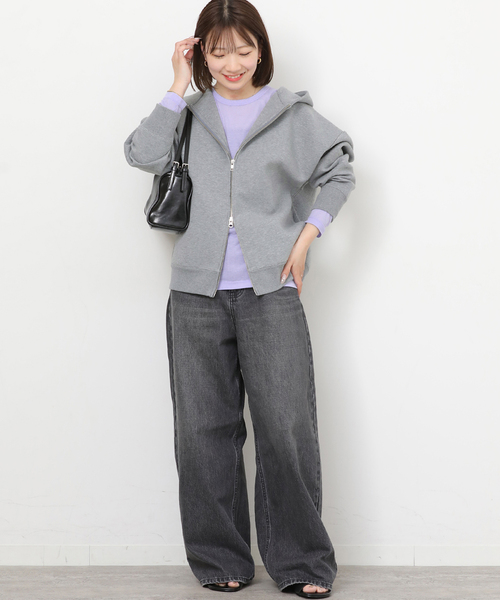 JOURNAL STANDARD relume(ジャーナルスタンダード レリューム)の「《追加6》シアークルーネックロングTシャツ(Tシャツ/カットソー・レディース・ホワイト/イエロー系その他/スカイブルー/アイボリー・FREE)」の19枚目の写真