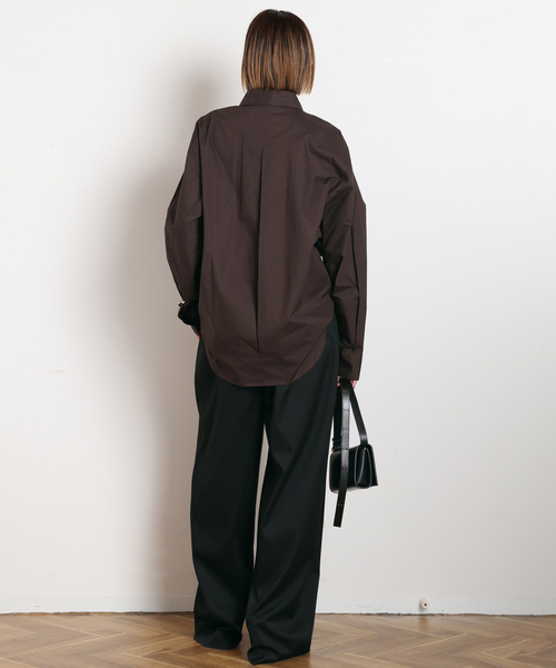 AP STUDIO(エーピーストゥディオ)の「【REMAIN/リメイン】Cocoon Suiting Pants(スラックス・レディース・ブラック・36/34)」の6枚目の写真