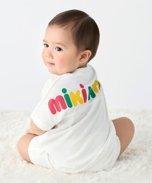 MIKI HOUSE（ミキハウス）の「【WEB限定】バックロゴショートオール（ロンパース）」