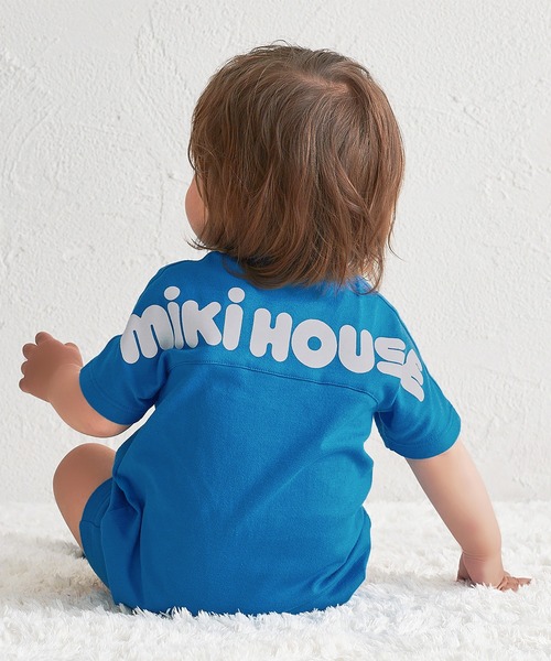 MIKI HOUSE（ミキハウス）の「【WEB限定】バックロゴショートオール（ロンパース・キッズ・ロイヤルブルー/ピンク/ホワイト・80ｃｍ/70cm）」の10枚目の写真