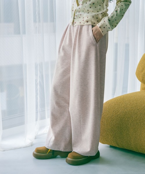 niko and...（ニコアンド）の「スウェットカーブパンツ（スウェットパンツ・レディース・グレー/ライトグレー/ピンク・FREE）」の3枚目の写真