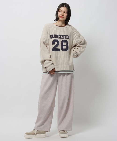 niko and...（ニコアンド）の「スウェットカーブパンツ（スウェットパンツ・レディース・グレー/ライトグレー/ピンク・FREE）」の8枚目の写真