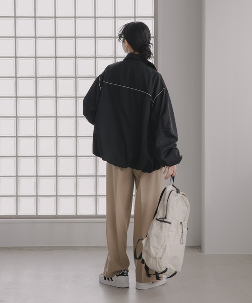 210nouve(トゥージュヌーブ)の「ソフトツイル バルーン ジャケット(その他アウター・レディース・ブラック/ベージュ/アイボリー・FREE)」の14枚目の写真