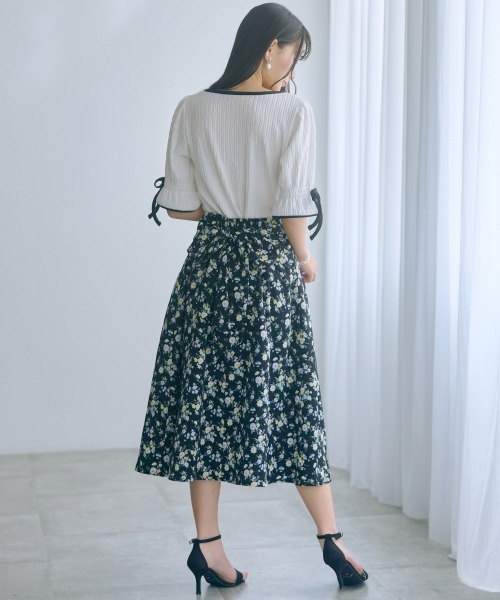 marun（マルン）の「＜大きいサイズ＞袖リボンカットソー marun（Tシャツ/カットソー・レディース・ピンク/オフホワイト・5L/4L/3L/LL/L）」の14枚目の写真