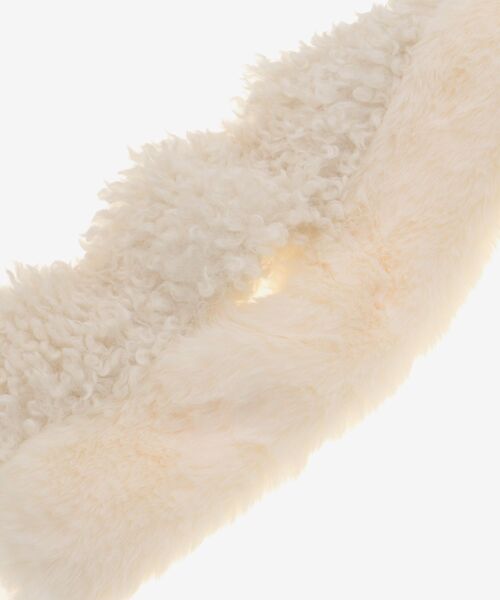 MAJESTIC LEGON（マジェスティックレゴン）の「プードルコンビティペット（ストール/ショール・レディース・アイボリー・FREE）」の5枚目の写真