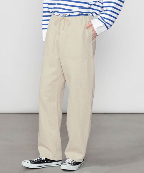 DANTON(ダントン)の「DANTON | コットンリネンツイル イージーパンツ MEN(その他パンツ・メンズ・アイボリー・42)」の12枚目の写真