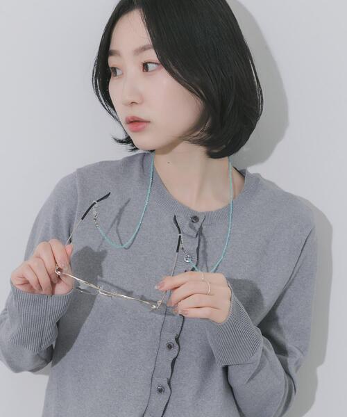 SMELLY（スメリー）の「クリアビーズメガネチェーン（メガネ・レディース・ブルー・-）」の5枚目の写真