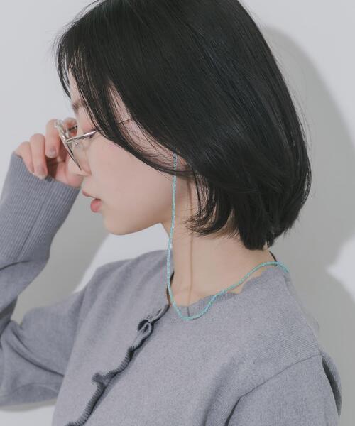 SMELLY（スメリー）の「クリアビーズメガネチェーン（メガネ・レディース・ブルー・-）」の7枚目の写真