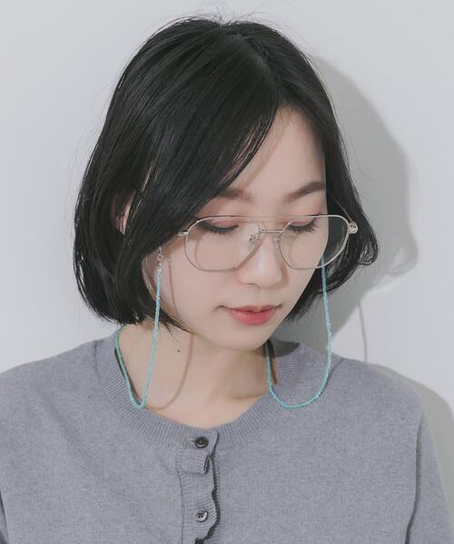 SMELLY（スメリー）の「クリアビーズメガネチェーン（メガネ・レディース・ブルー・-）」の9枚目の写真