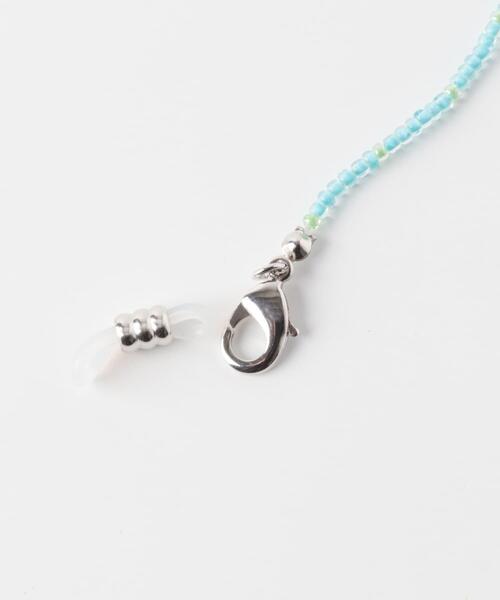 SMELLY（スメリー）の「クリアビーズメガネチェーン（メガネ・レディース・ブルー・-）」の2枚目の写真