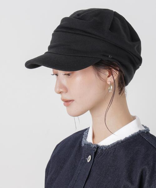 Healthknit（ヘルスニット）の「Healthknit/別注ワンポイント刺繍スウェットリラックスキャップ（キャップ・レディース・ブラック/チャコール・FREE）」の5枚目の写真