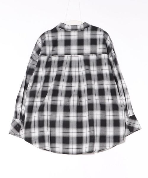GORGE(ゴージ)の「《インナー付き・綿シアーチェック》シャツ/カジュアル×ナチュラル/春夏秋/全4色(シャツ/ブラウス・レディース・ベージュ/ブラウン/オフホワイト/ブラック・F)」の5枚目の写真