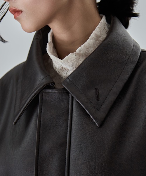 STUDIOUS 限定レザージャケット【定価5万円】 STUDIOUS/ステュディオス】Vintage Leather Blouson/ヴィンテージ