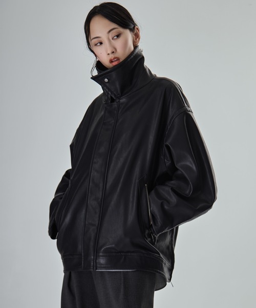 STUDIOUS/ステュディオス】Vintage Leather Blouson/ヴィンテージ
