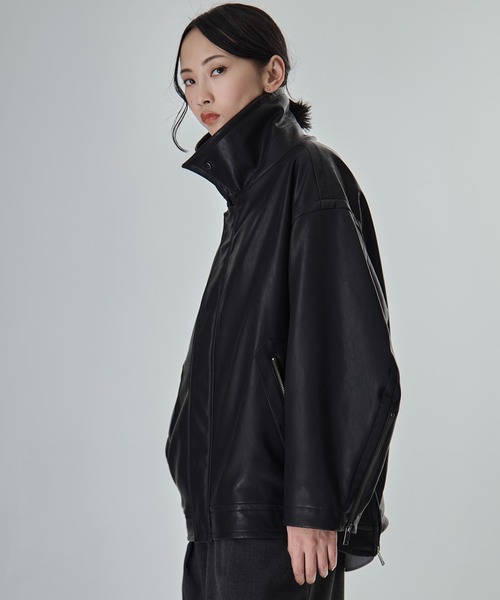 STUDIOUS/ステュディオス】Vintage Leather Blouson/ヴィンテージ
