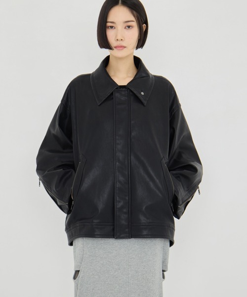 STUDIOUS 限定レザージャケット【定価5万円】 STUDIOUS/ステュディオス】Vintage Leather Blouson/ヴィンテージ