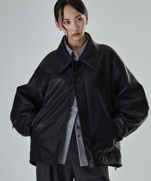 STUDIOUS ステュディオス アンティークレザービッグブルゾン B-3 STUDIOUS/ステュディオス】Vintage Leather Blouson/ヴィンテージ