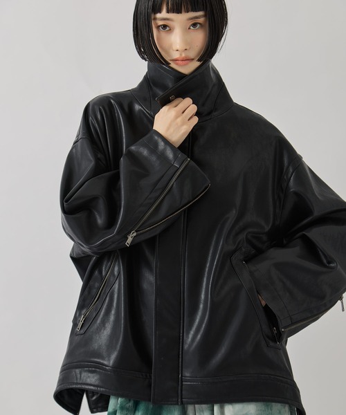 STUDIOUS 限定レザージャケット【定価5万円】 STUDIOUS/ステュディオス】Vintage Leather Blouson/ヴィンテージ