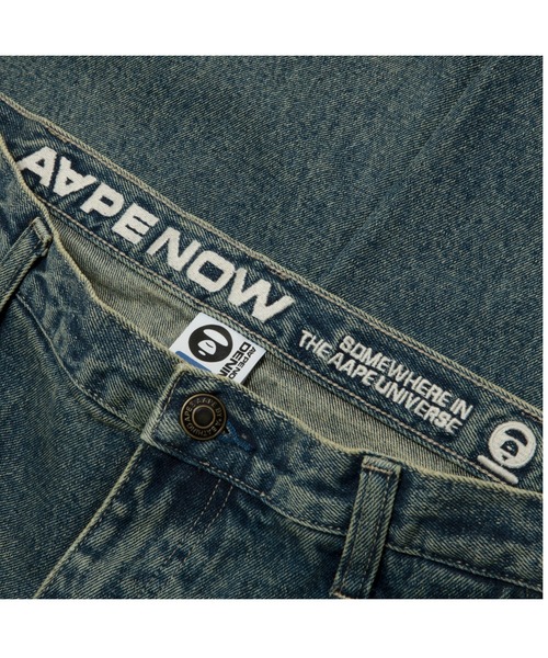 AAPE BY A BATHING APE（エーエイプバイアベイシングエイプ）の「AAPE NOW DENIM PANTS（デニムパンツ・メンズ・ブルー・MEDIUM/SMALL/LARGE/X-LARGE）」の5枚目の写真
