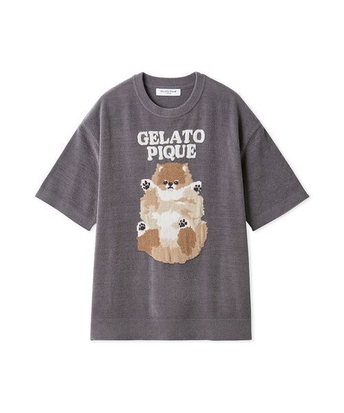 ONLINE限定カラーあり】【HOMME】ドッグジャガードプルオーバー