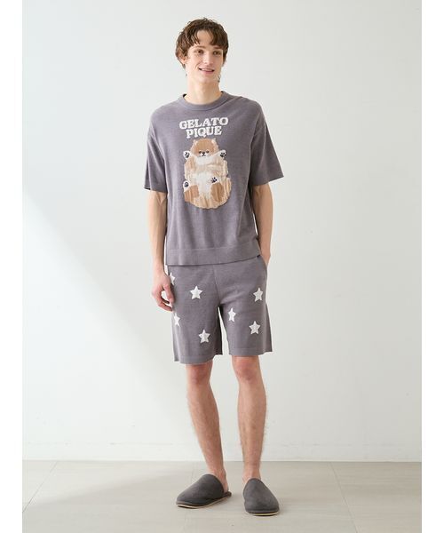 ONLINE限定カラーあり】【HOMME】ドッグジャガードプルオーバー