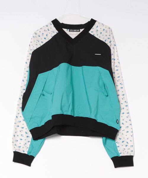 Little sunny bite(リトルサニーバイト)の「【Little sunny bite】nylon top(ナイロンジャケット・レディース・ブルー/ピンク・SMALL)」の2枚目の写真