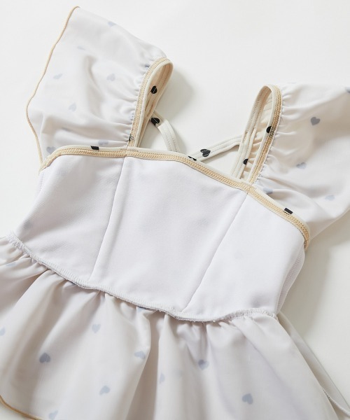 devirock（デビロック）の「えらべるデザイン ボリュームフリル UVカット セパレート水着（水着・キッズ・グリーン系その他/ブルー系その他/ブラック系その他/レッド系その他/パープル系その他2/パープル系その他/ホワイト系その他/ブルー系その他2/イエロー系その他・150cm/140cm/130cm/120cm/110cm/100cm）」の22枚目の写真