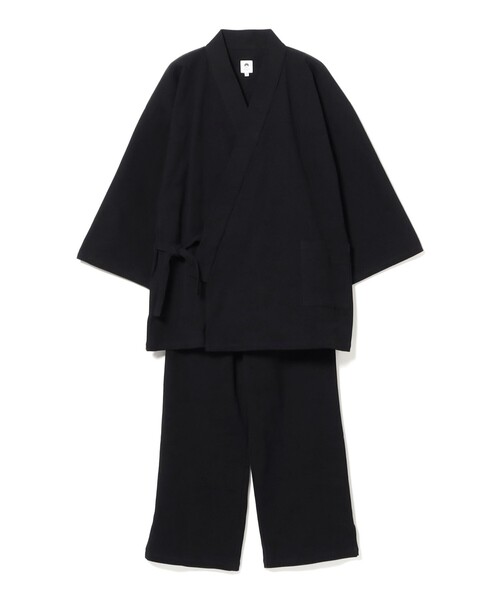 BEAMS JAPAN(ビームス ジャパン)の「高島ちぢみ 作務衣(セットアップ・レディース・ブラック/ネイビー・LARGE/MEDIUM)」の3枚目の写真