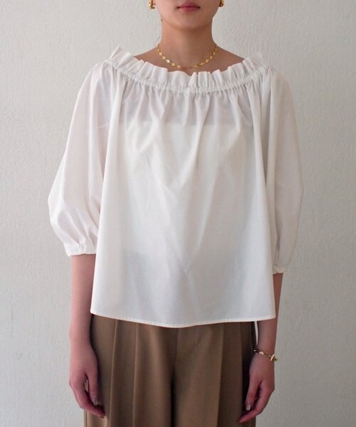 LOUNGEDRESS（ラウンジドレス）の「オフショルブラウス（シャツ/ブラウス・レディース・ブラック/オフホワイト・FREE）」の9枚目の写真