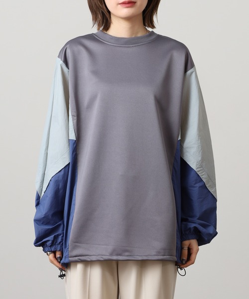 A.N.L(エーエヌエル レーベル)の「A.N.L 異素材切替配色プルオーバー 長袖(Tシャツ/カットソー・レディース・ブラック/チャコールグレー・38)」の21枚目の写真
