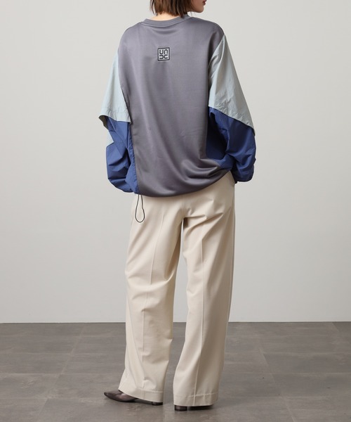 A.N.L(エーエヌエル レーベル)の「A.N.L 異素材切替配色プルオーバー 長袖(Tシャツ/カットソー・レディース・ブラック/チャコールグレー・38)」の19枚目の写真