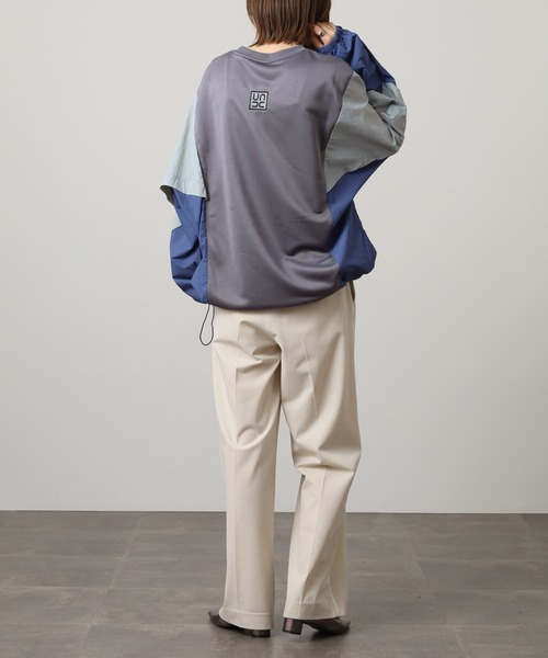 A.N.L(エーエヌエル レーベル)の「A.N.L 異素材切替配色プルオーバー 長袖(Tシャツ/カットソー・レディース・ブラック/チャコールグレー・38)」の20枚目の写真
