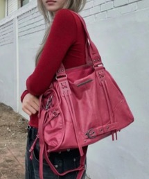 FANCY CLUB（ファンシークラブ）の「◇FANCYCLUB◇ブランド直輸入正規品 ベルト付き ウォッシング レザー バッグ BELTED WASHING LEATHER BAG（ショルダーバッグ）」