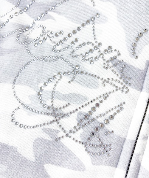 ANDGEEBEE（アンジービー）の「ラインストーンロゴジップパーカー（パーカー・レディース・グレー/ブラック・FREE）」の13枚目の写真