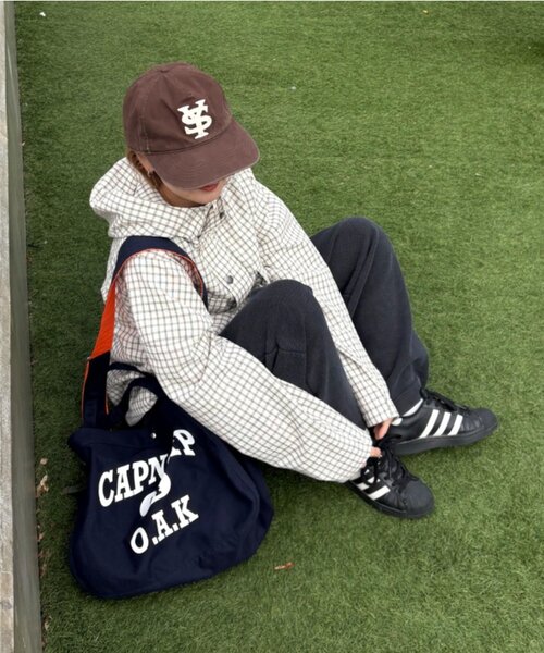 CIAOPANIC TYPY（チャオパニックティピー）の「【UNISEX】撥水機能付きキャンバスショルダーバッグ（ショルダーバッグ・レディース・ベージュ/ネイビー/オレンジ/アイボリー・ONE SIZE）」の5枚目の写真