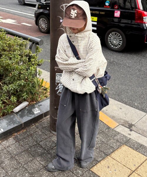 CIAOPANIC TYPY（チャオパニックティピー）の「【UNISEX】撥水機能付きキャンバスショルダーバッグ（ショルダーバッグ・レディース・ベージュ/ネイビー/オレンジ/アイボリー・ONE SIZE）」の13枚目の写真