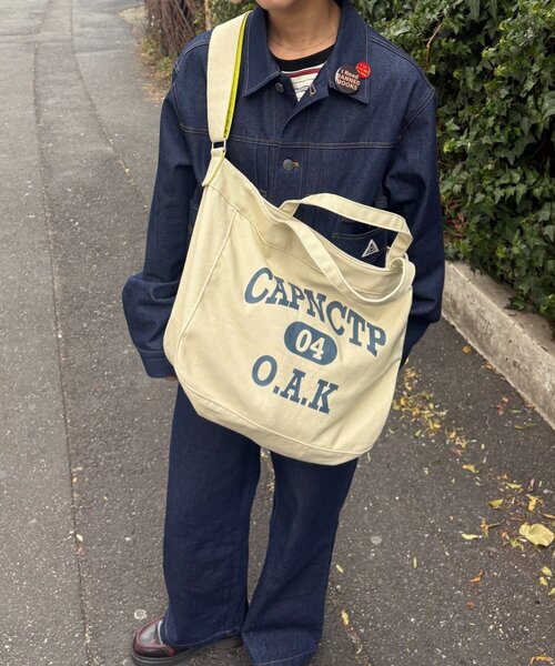 CIAOPANIC TYPY（チャオパニックティピー）の「【UNISEX】撥水機能付きキャンバスショルダーバッグ（ショルダーバッグ・レディース・ベージュ/ネイビー/オレンジ/アイボリー・ONE SIZE）」の14枚目の写真