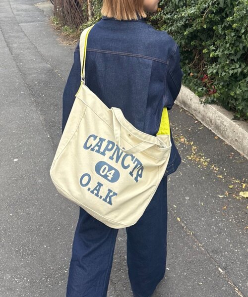 CIAOPANIC TYPY（チャオパニックティピー）の「【UNISEX】撥水機能付きキャンバスショルダーバッグ（ショルダーバッグ・レディース・ベージュ/ネイビー/オレンジ/アイボリー・ONE SIZE）」の16枚目の写真