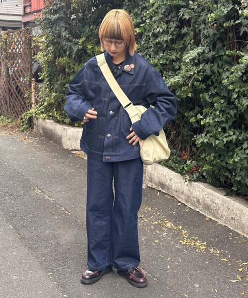 CIAOPANIC TYPY（チャオパニックティピー）の「【UNISEX】撥水機能付きキャンバスショルダーバッグ（ショルダーバッグ・レディース・ベージュ/ネイビー/オレンジ/アイボリー・ONE SIZE）」の17枚目の写真